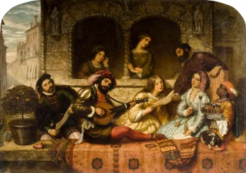 Venetian Balcony Scene, 1859